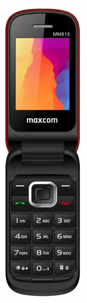 Flip phone MM815 dual sim red