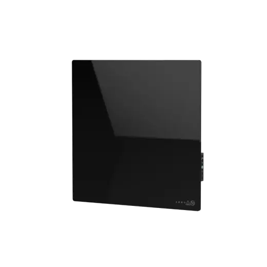 AENO Premium Eco Smart Quadro Wall Heater, 500W, 50x50 cm., Tempered glass, Infrared+convection heating type, LED display Plug type: Europe (E/F type), BLACK, , Made in Poland