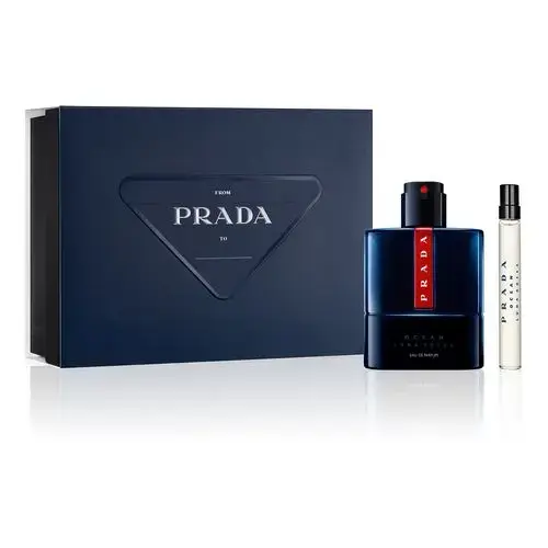 Prada Luna Rossa Ocean by Prada EAU DE PARFUM SPRAY 3.4 OZ & EAU DE PARFUM TRAVEL SPRAY 0.34 OZ MINI for MEN