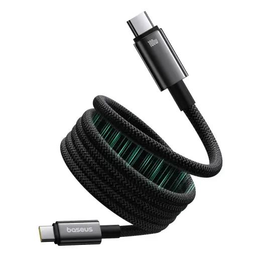 Baseus P10319805111-00 data transfer and charging cable | USB-C to USB-C | 100W | 1m | black
