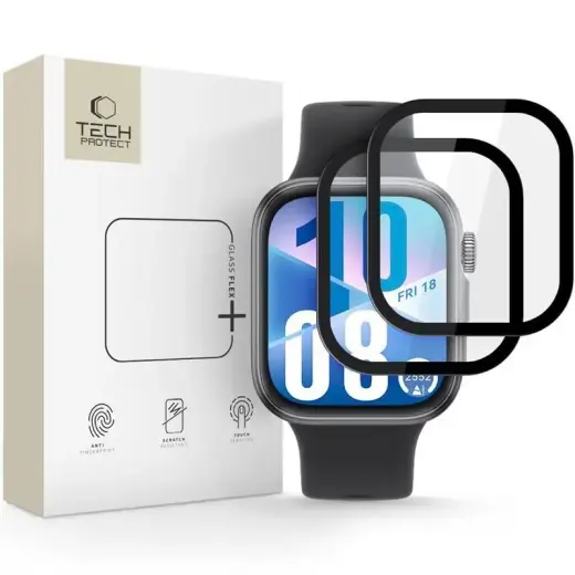 SZKŁO HYBRYDOWE TECH-PROTECT GLASS FLEX+ 2-PACK HUAWEI WATCH FIT 4 BLACK