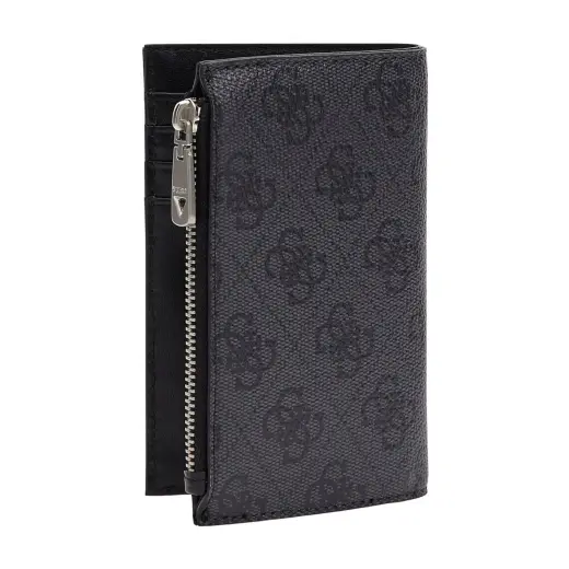 Guess, Vezzola, Textile Wallet, SMEVZLLEA78, Black, For Men