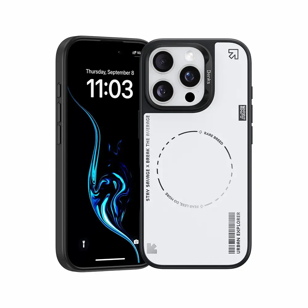 Benks Dynamic Minimalist Case for Iphone 16 Pro white