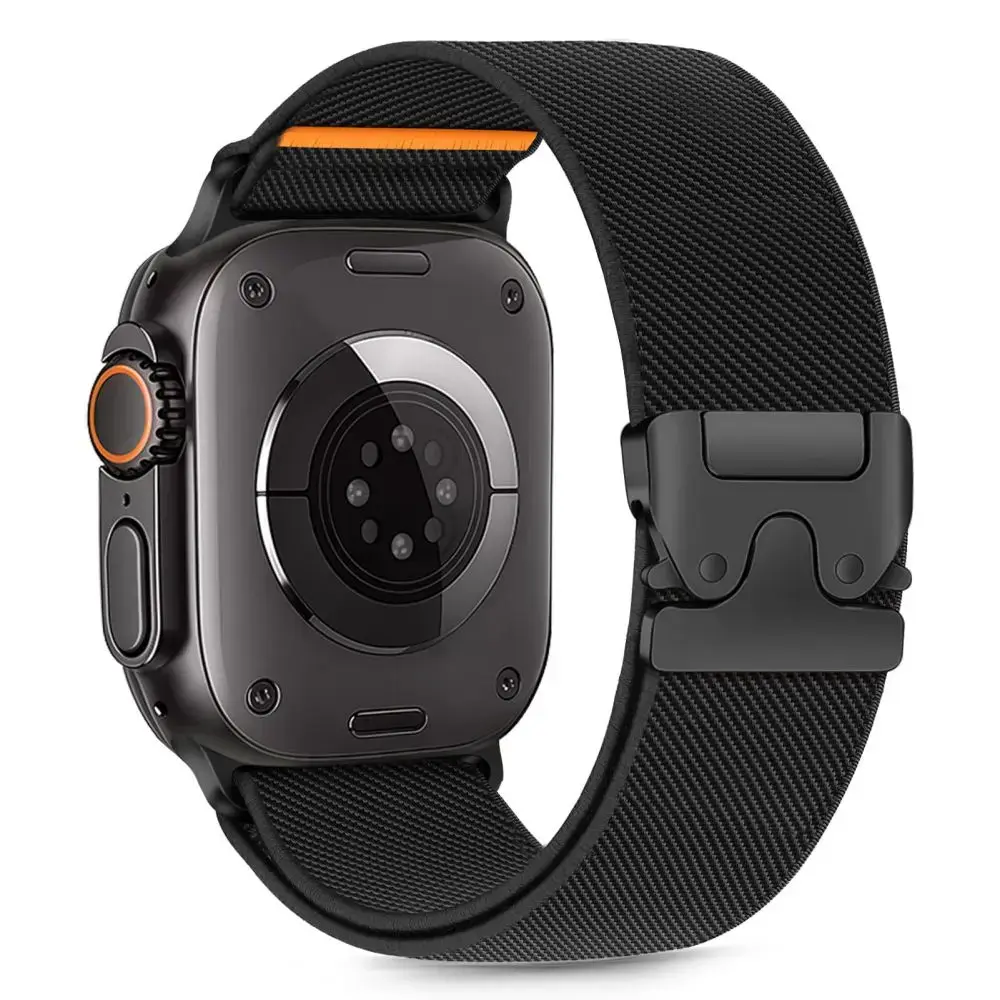 TECH-PROTECT NYLON CLASP APPLE WATCH 6 | 7 | 8 | 9 | 10 | SE | ULTRA 1 | 2 (44 | 45 | 46 | 49 MM) BLACK
