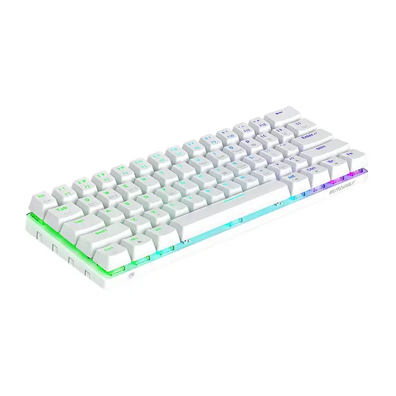 Wireless gaming keyboard, mechanical BlitzWolf BW-KB0, Red switch, RGB (white)