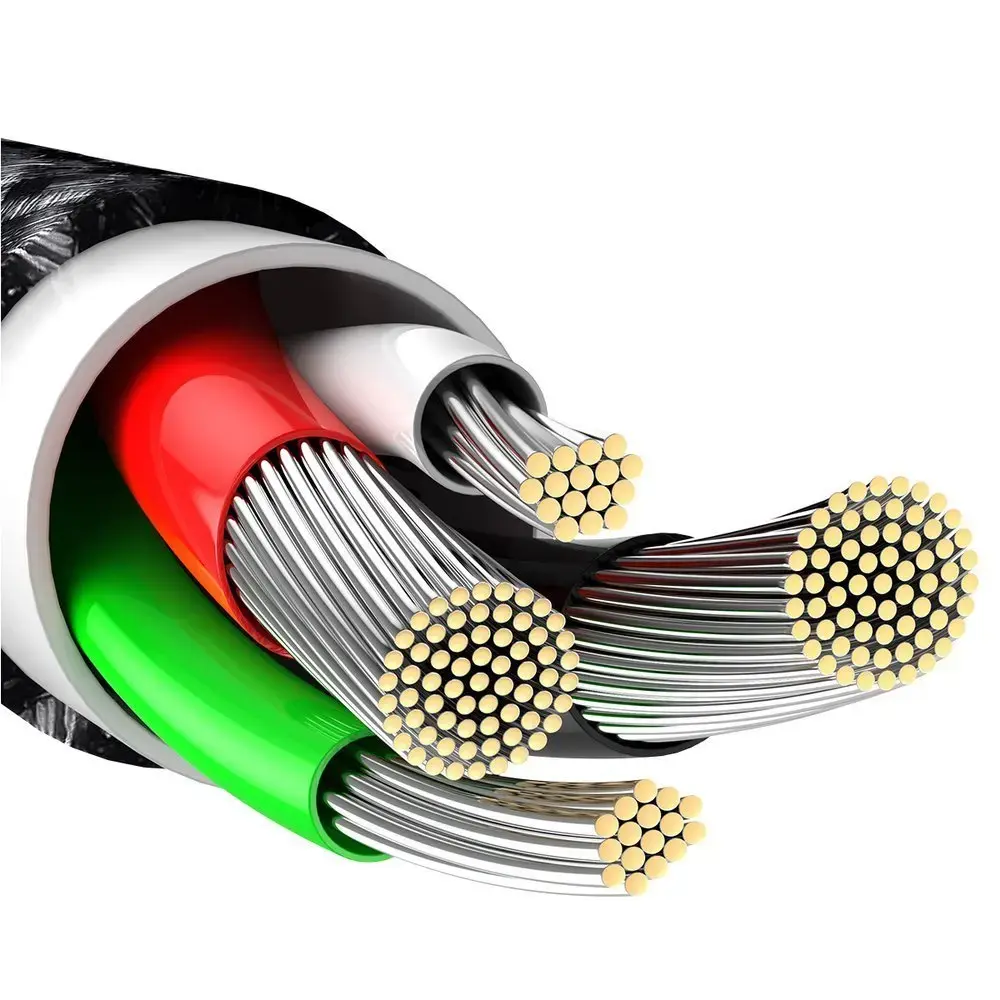Baseus Tungsten Gold datu pārraides un uzlādes vads | USB-A uz Lightning | 12W | 1m | melns