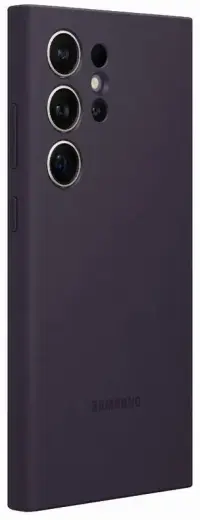 Samsung silikona pārklājs Samsung Galaxy S24 Ultra ierīcei tumši violetā krāsā (bojāts iepakojums)