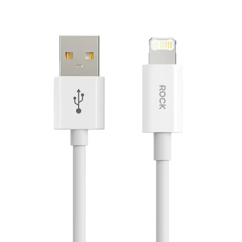 Rock Simple Series data transfer and charging cable | USB-A to Lightning | 12W | 1.2m | white