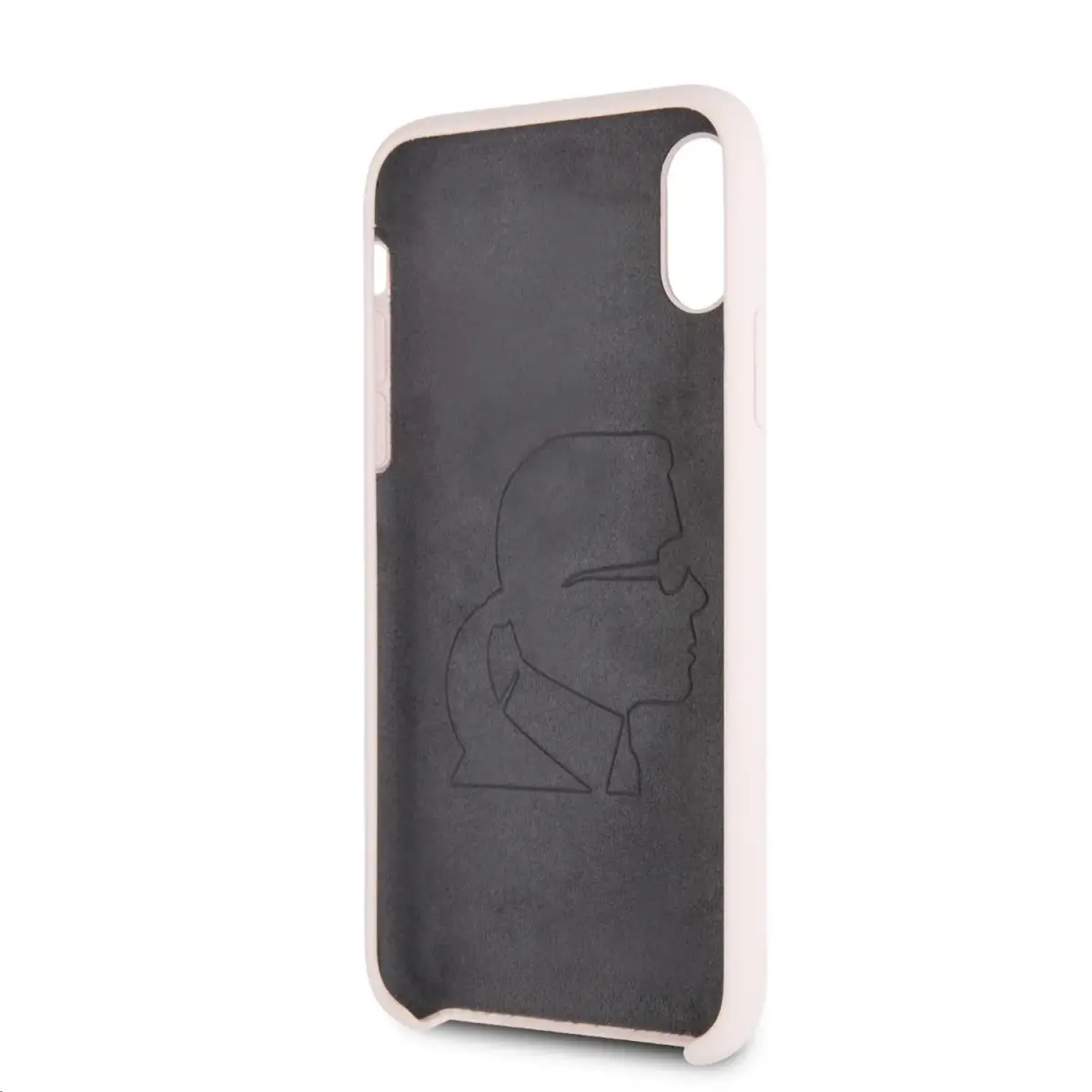 KLHCI61SLFKPI Karl Lagerfeld Full Body Iconic Silicone Case for iPhone XR Pink