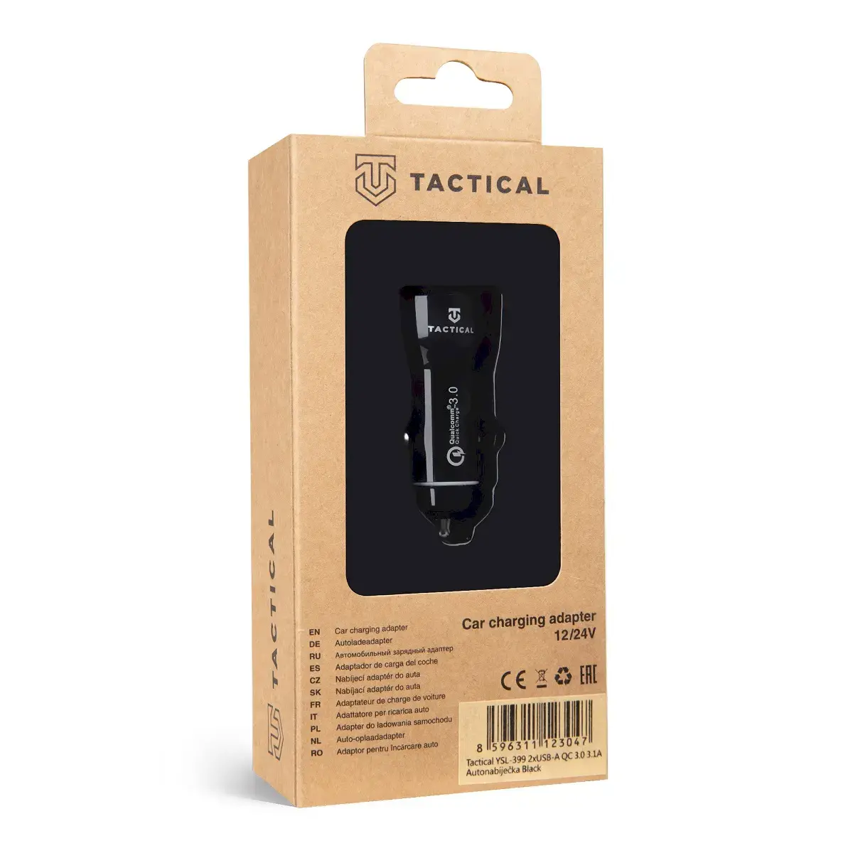 Tactical YSL-399 2xUSB-A QC 3.0 3.1A Car Charger Black