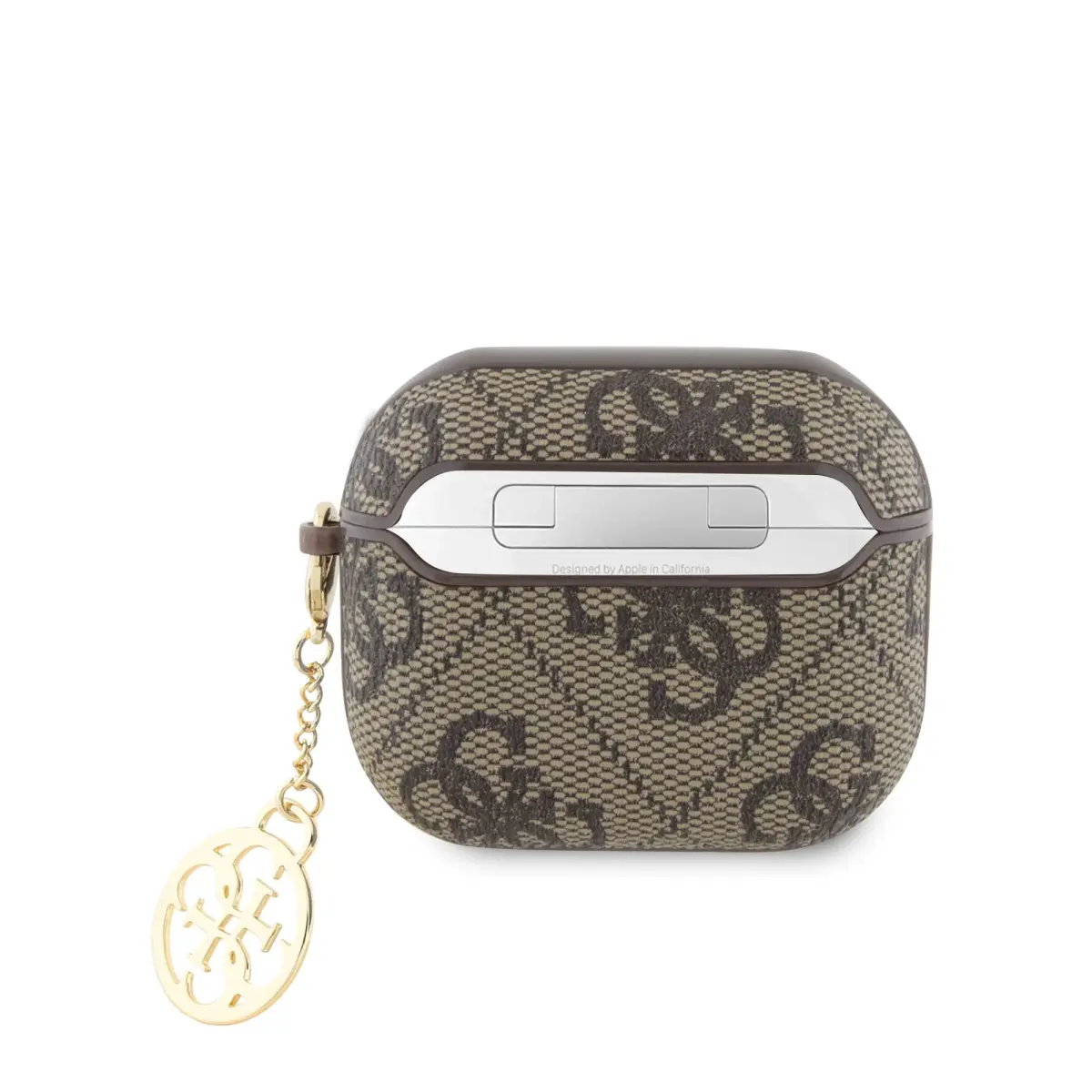 Guess 4G PU Charm Case for AirPods 3 Brown