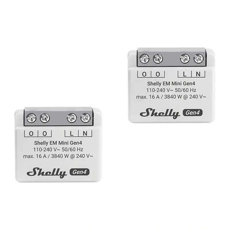 SHELLY EM Mini Gen4 Energy Meter, 2 pieces