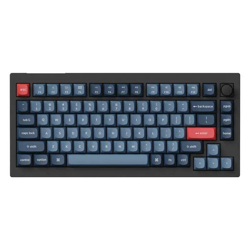 Keychron V1 Max QMK|VIA Knob Version Banana Switch Wireless Mechanical Keyboard (black)