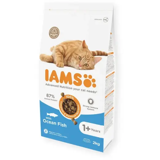 Dry food for cats - IAMS CAT ADULT OCEAN FISH, 2 KG