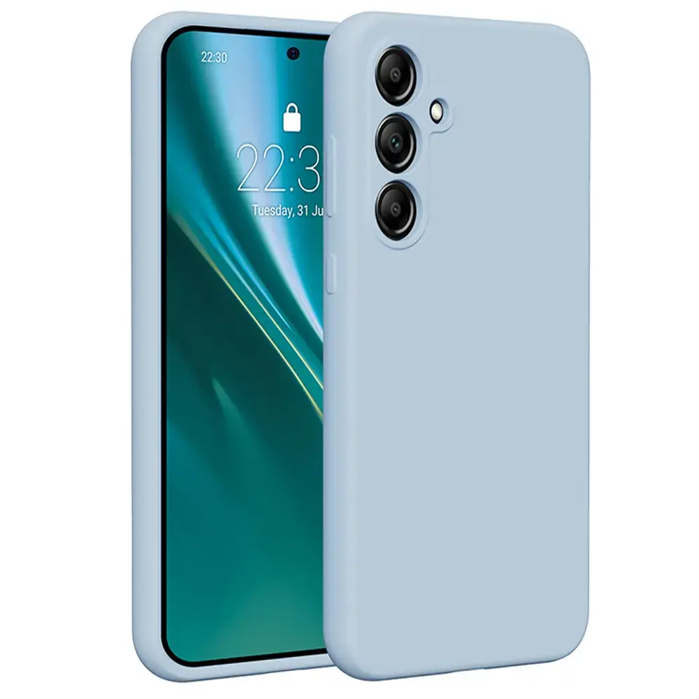 Etteri Silicone phone case for Samsung Galaxy A55 5G light blue