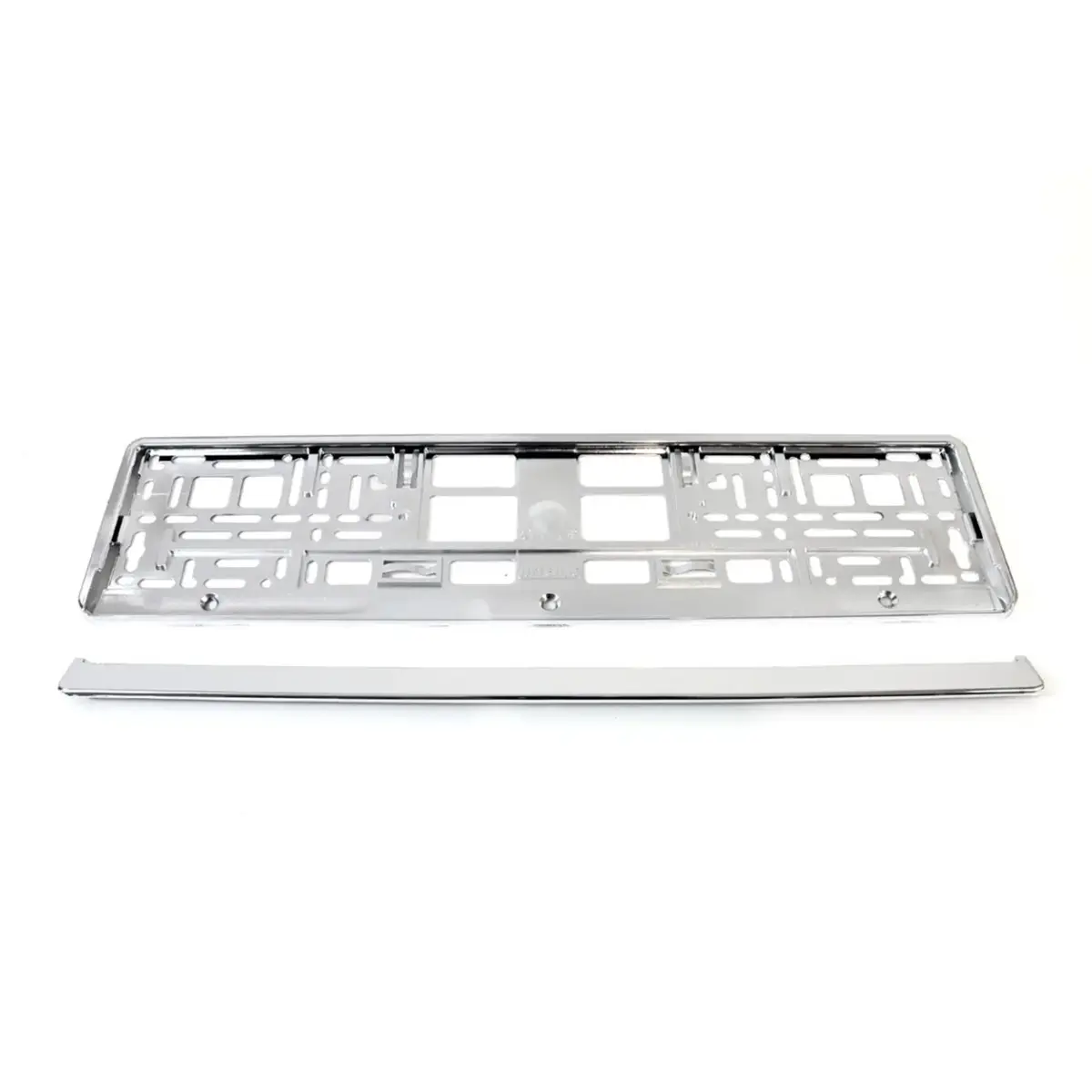 License Plate Frame - Silver metalic
