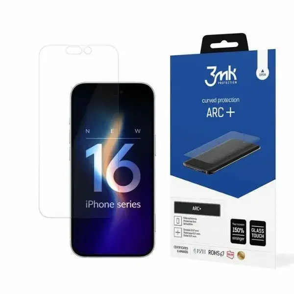 3mk ARC+ aizsargplēve telefona ekrānam iPhone 16 Pro