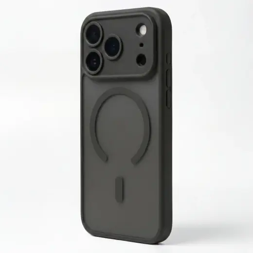 Mag Matt чехол с поддержкой MagSafe для телефона Samsung Galaxy S25 Ultra (S938) чёрный