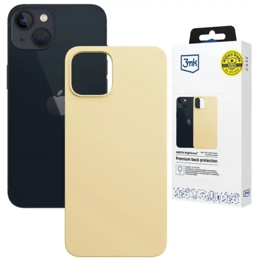 3MK Hardy MagSilicone Case for Apple iPhone 15 Plus Yellow