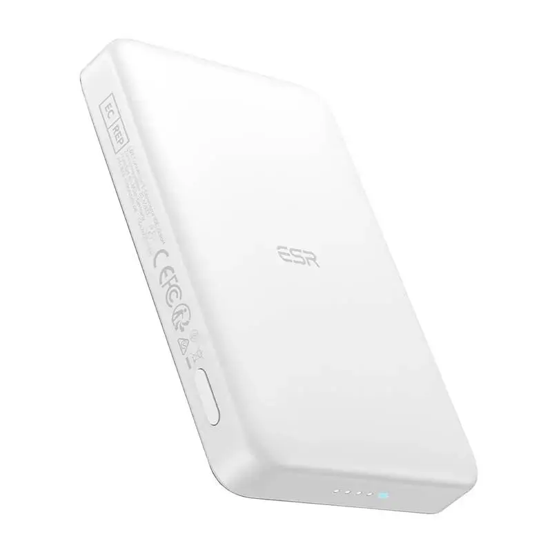 ESR Qi2 MagSlim external battery (powerbank) | 10000 mAh | 27W | USB-C, MagSafe | white