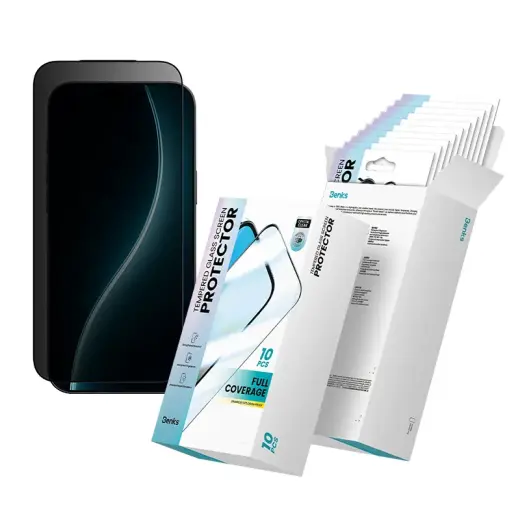 Benks Tempered glass Air Shield Privacy (TF69) for Iphone 17 Pro black - 10 pieces