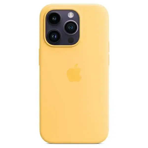 MPU03ZM|A Apple Silicone Magsafe Cover for iPhone 14 Pro Max Sunglow