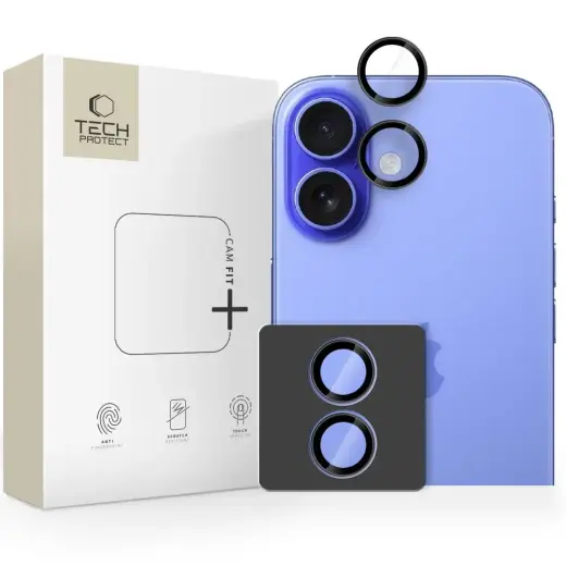 OSŁONA APARATU TECH-PROTECT CAMRING FIT+ IPHONE 17 BLACK