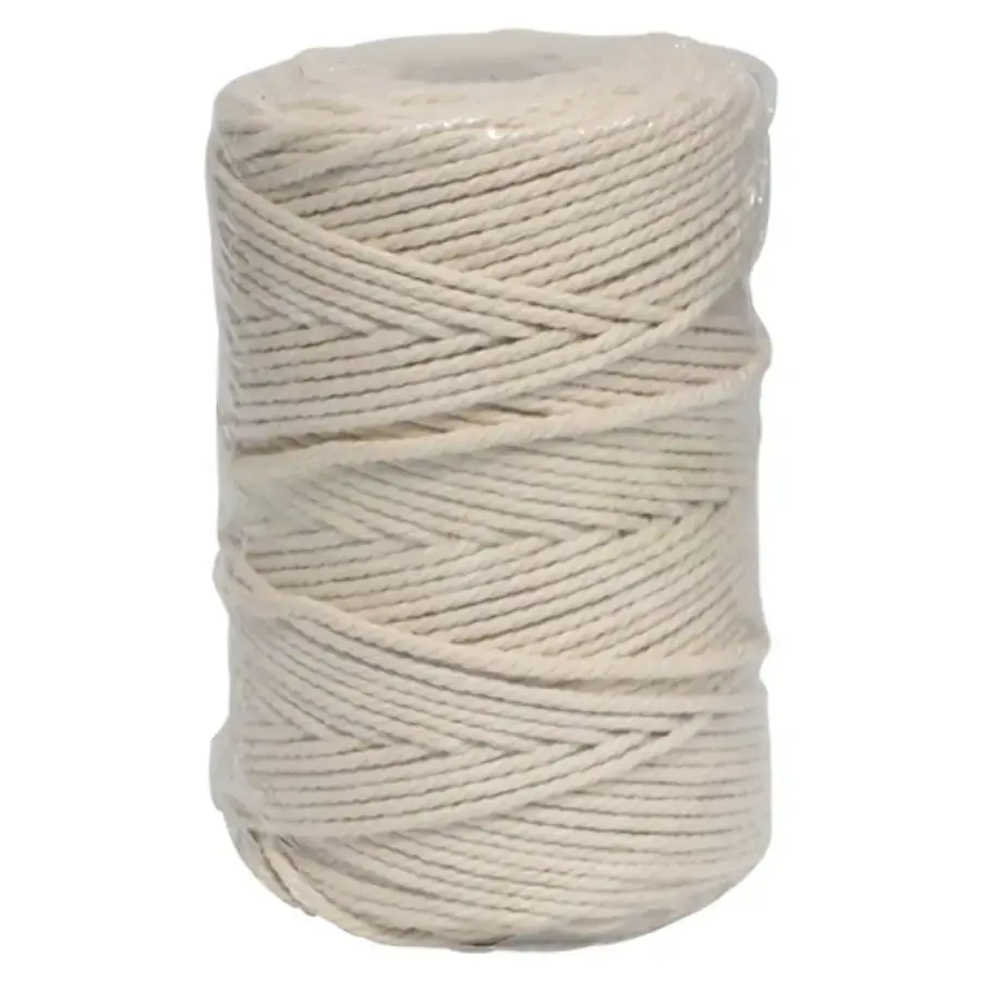 Lasso Aukla kokvilnas, white 100m (4750959128770)