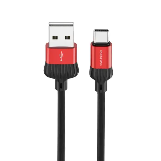 Borofone BX28 Dignity data transfer and charging cable | USB-A to USB-C | 12W | 1m | red
