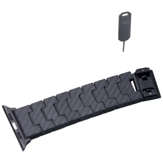 Band PITAKA Carbon Fiber Modern for Apple Watch 1|2|3|4|5|6|7|8|9|10|SE|Ultra|Ultra2 black grey Photo