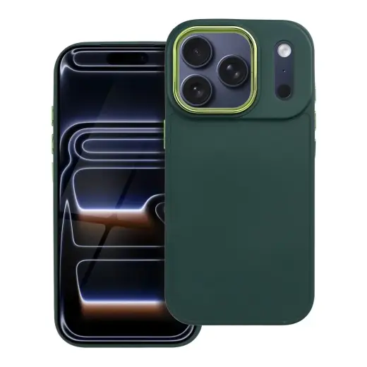 FRAME maciņš telefonam iPhone 17 Pro zaļš