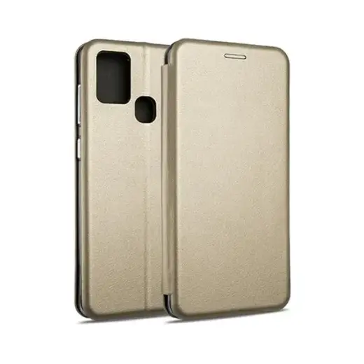 Beline grāmatveida maciņš telefonam Samsung Galaxy A21s (A217) zelta krāsā