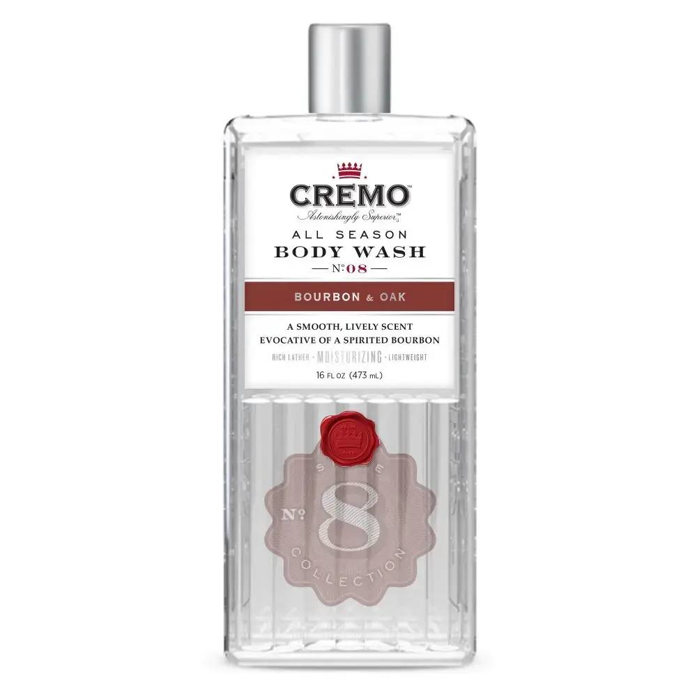 Cremo Bourbon & Oak Body Wash Shower Gel - 473Ml in Clear