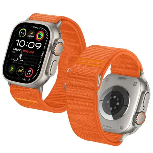 TECH-PROTECT NYLON SLIP APPLE WATCH 6 | 7 | 8 | 9 | 10 | SE | ULTRA 1 | 2 (44 | 45 | 46 | 49 MM) ORANGE