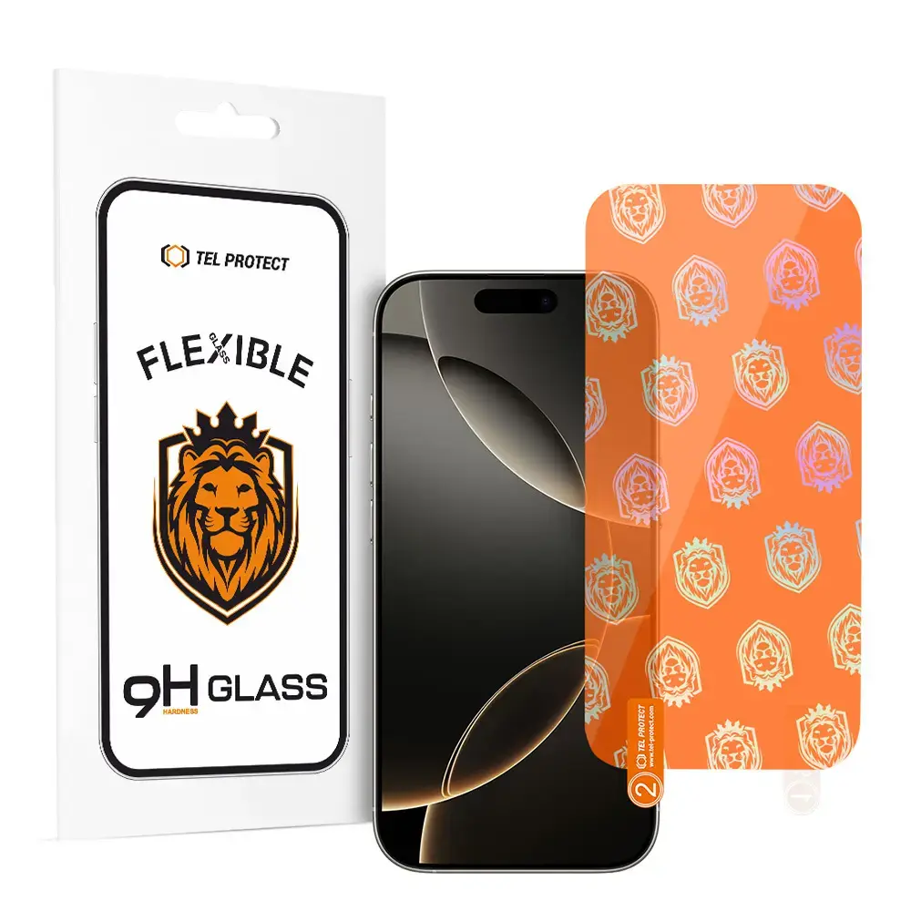 Tel Protect Best Flexible Hybrid Tempered Glass for IPHONE 16 PRO