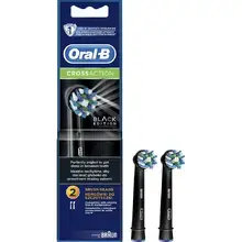 Oral B Cross Action EB50 Black - Replacement brush heads 2.0ks