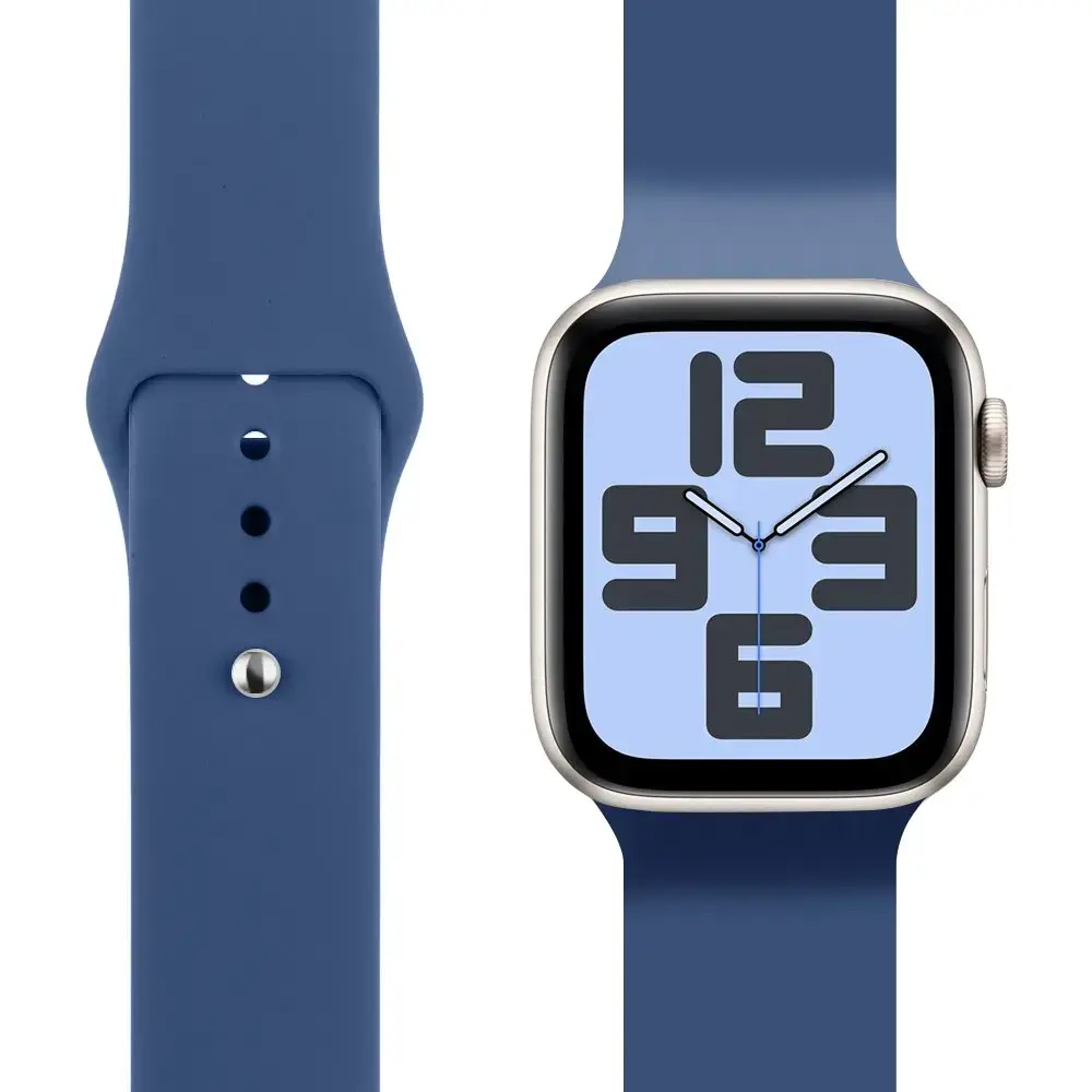 OBAL:ME Silicone Strap for Apple Watch 42-49mm M-L Blue