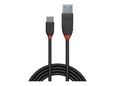 Lindy Black Line - USB-C cable - USB Type A to 24 pin USB-C - 15 cm