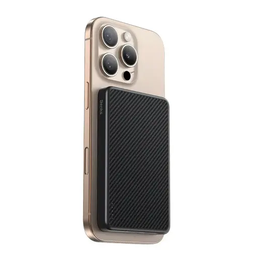 Benks MP17 Aramid Fiber 600D išorinė baterija (powerbank) | 10 000 mAh | USB-C, MagSafe, Wireless