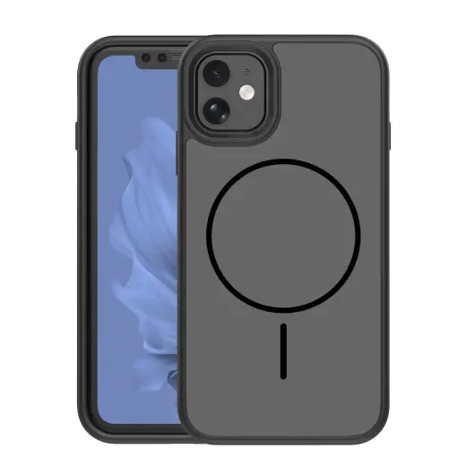 Frame Thin Mag чехол с поддержкой MagSafe для телефона iPhone 11 чёрный