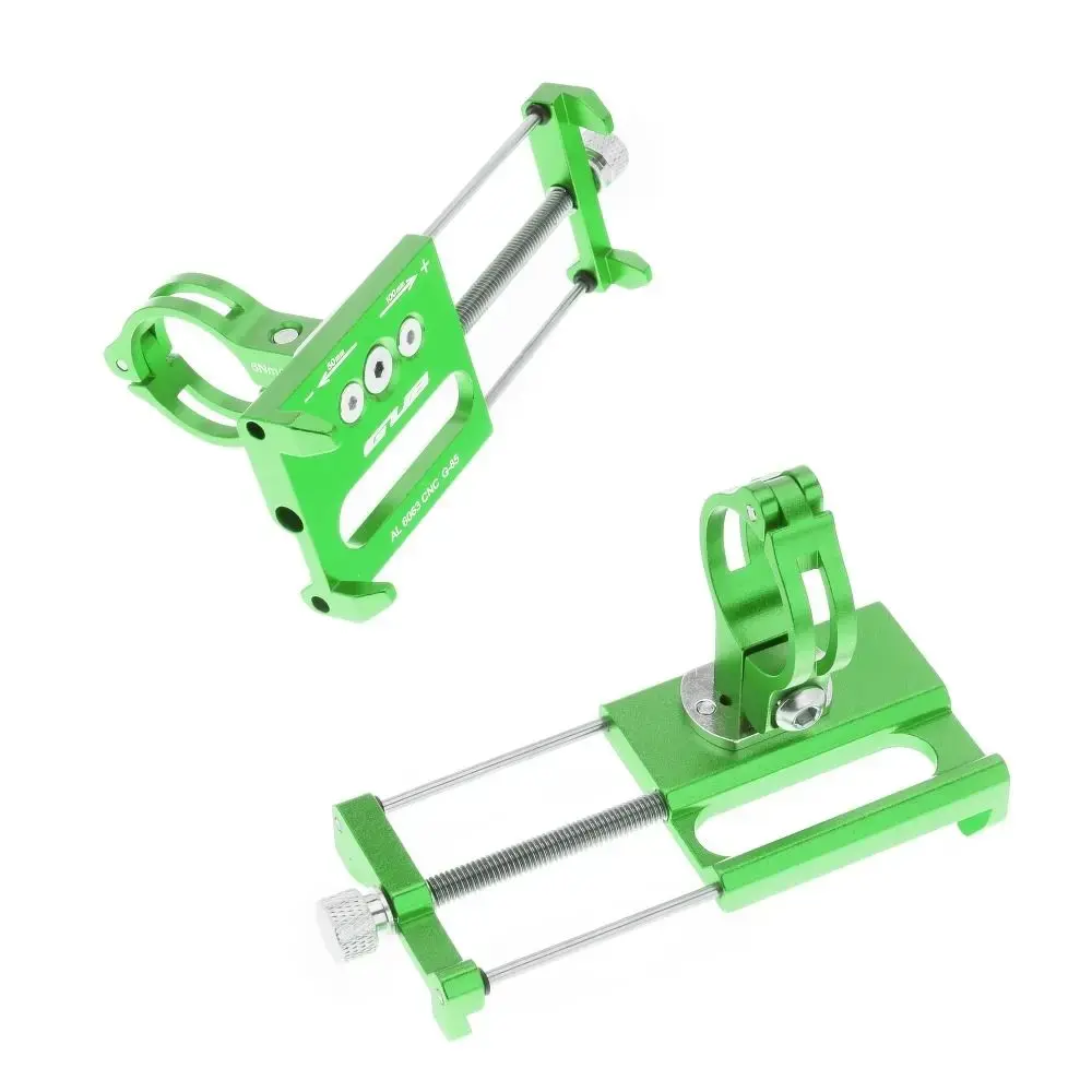 GUB bike holder for mobile phone G85 Aluminium green