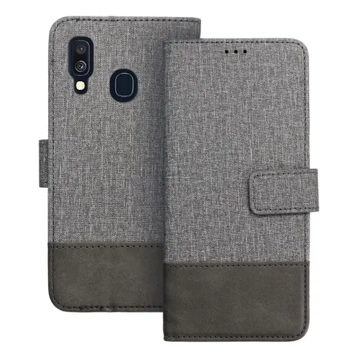 Gomma Book book type phone case for Samsung Galaxy A40 (A405) gray