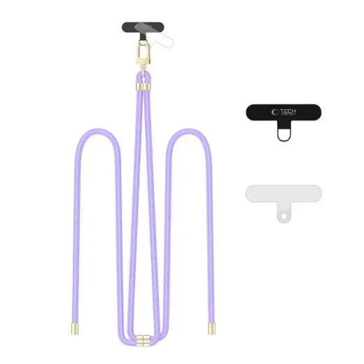 TECH-PROTECT C7S ROPE CROSSBODY STRAP LAVENDER|GOLD
