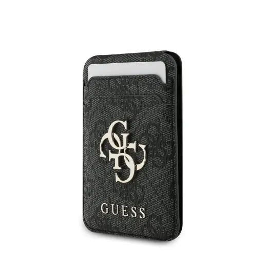 Guess 4G Metal Logo MagSafe Cardslot Stand Black