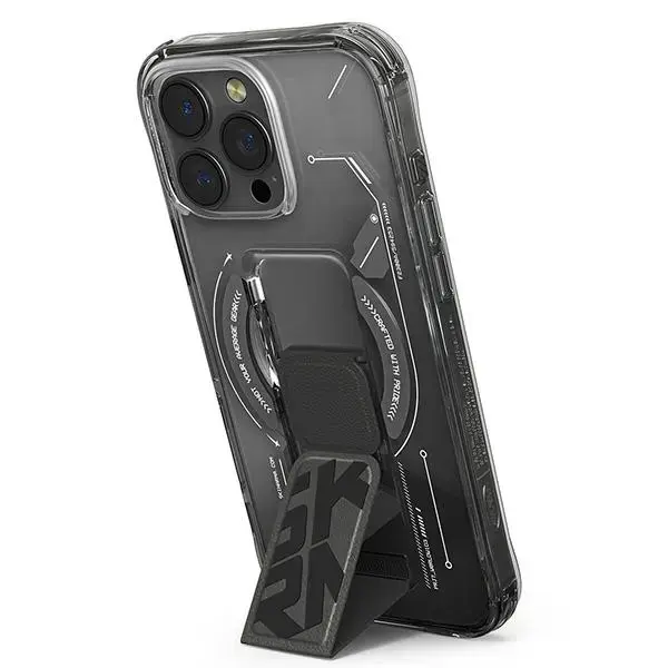 Skinarma case Helio iPhone 16 Pro Max 6.9" Magnetic Charging + Grip Stand black