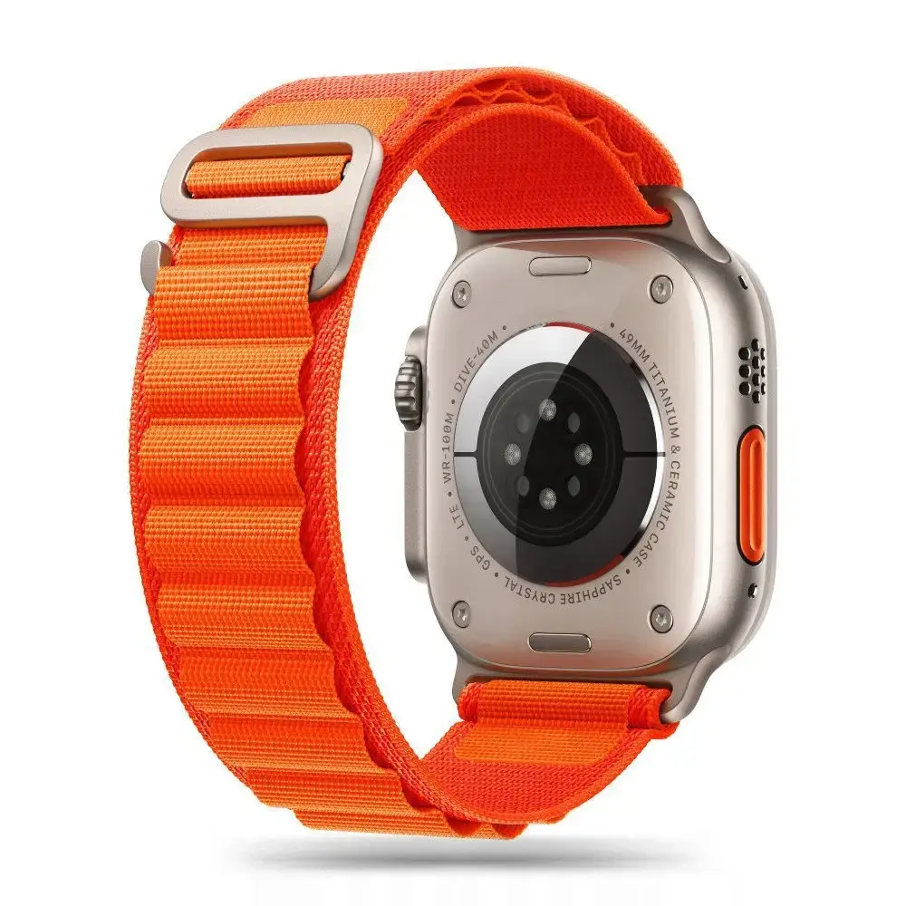Tech-Protect Nylon Pro Strap for Apple Watch 4 | 5 | 6 | 7 | 8 | 9 | SE | Ultra 1 | 2 (42|44|45|49 mm) - Orange