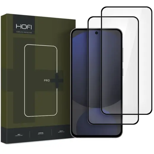 HOFI GLASS PRO+ tempered glass for phone Samsung Galaxy S24 FE black 2-pack