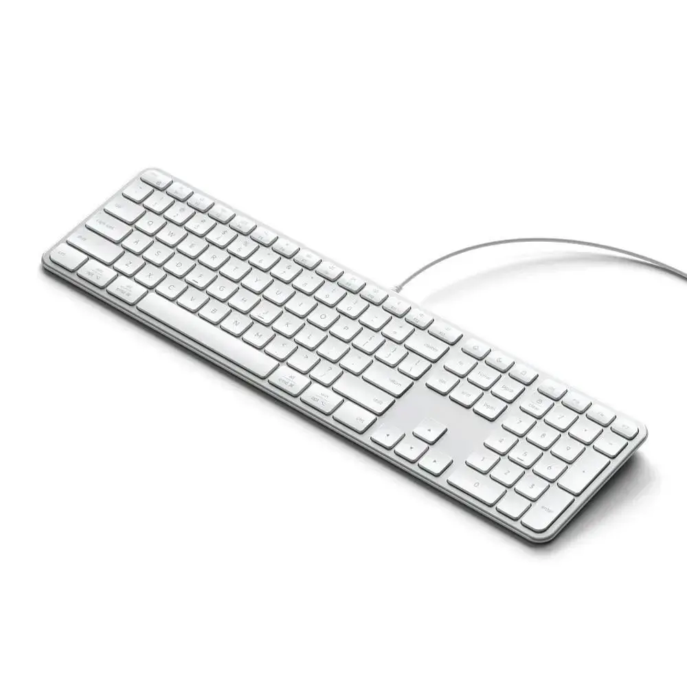 Wired keyboard USB A/USB C QWERTY Dual (Mac/Windows) Satechi Slim LX3 Wired silver