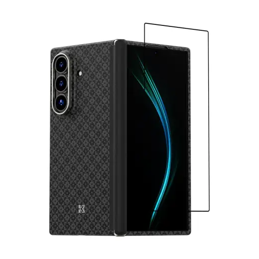 Benks Combo Armor Grid Axis Kevlar for Samsung Galaxy Z Fold 7 - set of back case + front cover + corning glass