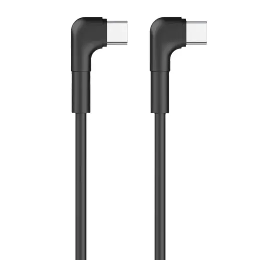 Maxlife MXUC-09 datu pārraides un uzlādes vads | USB-C uz USB-C | 60W | 1m | melns